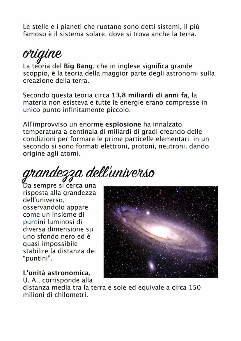 universo e
sistema solare
strumenti
L'origine sui corpi celesti e dei movimenti sullo spazio ha
fatto nascere molta curiosità già dalle anti