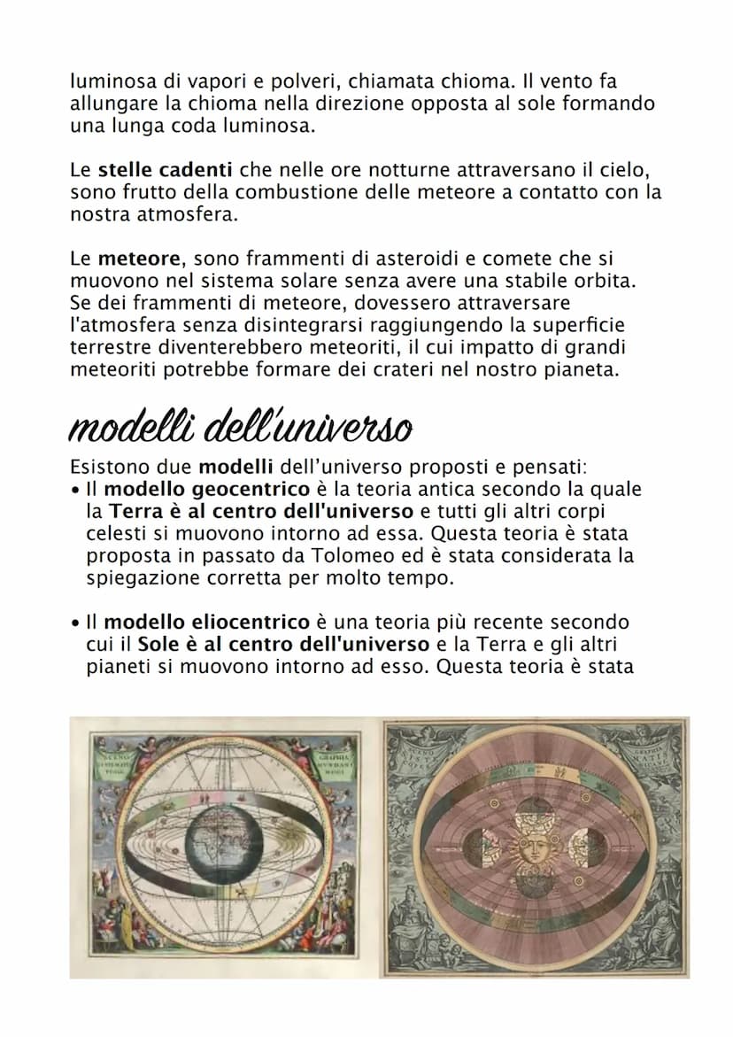 universo e
sistema solare
strumenti
L'origine sui corpi celesti e dei movimenti sullo spazio ha
fatto nascere molta curiosità già dalle anti