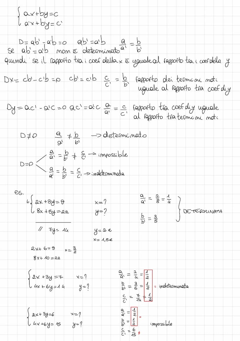 SISTEMI DI EQUAZIONI
insieme di due o più equazioni nelle stesse incognite che si vude che
Siamo soddisfatte contemporaneamente
SOLUZIONE DI