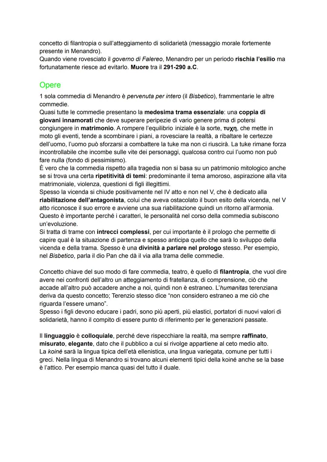 La commedia
Il genere comico, nel corso del IV secolo a.C., subisce un'evoluzione inerente alla struttura,
ai personaggi e al linguaggio.
Gl