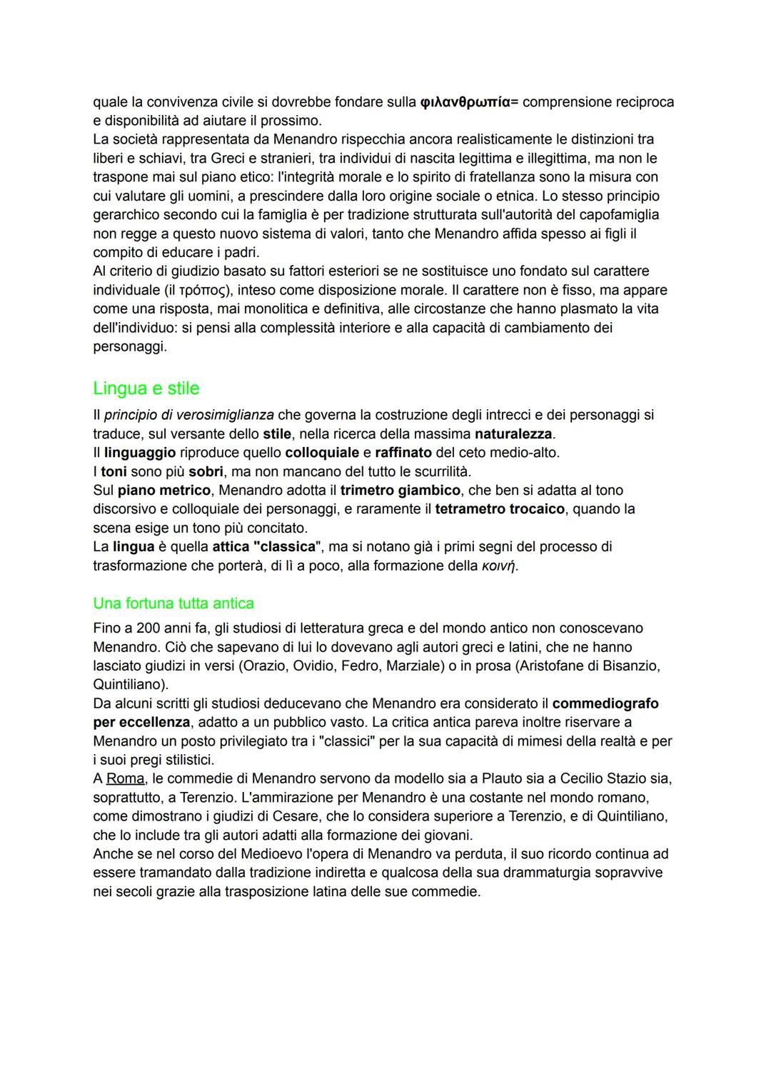 La commedia
Il genere comico, nel corso del IV secolo a.C., subisce un'evoluzione inerente alla struttura,
ai personaggi e al linguaggio.
Gl