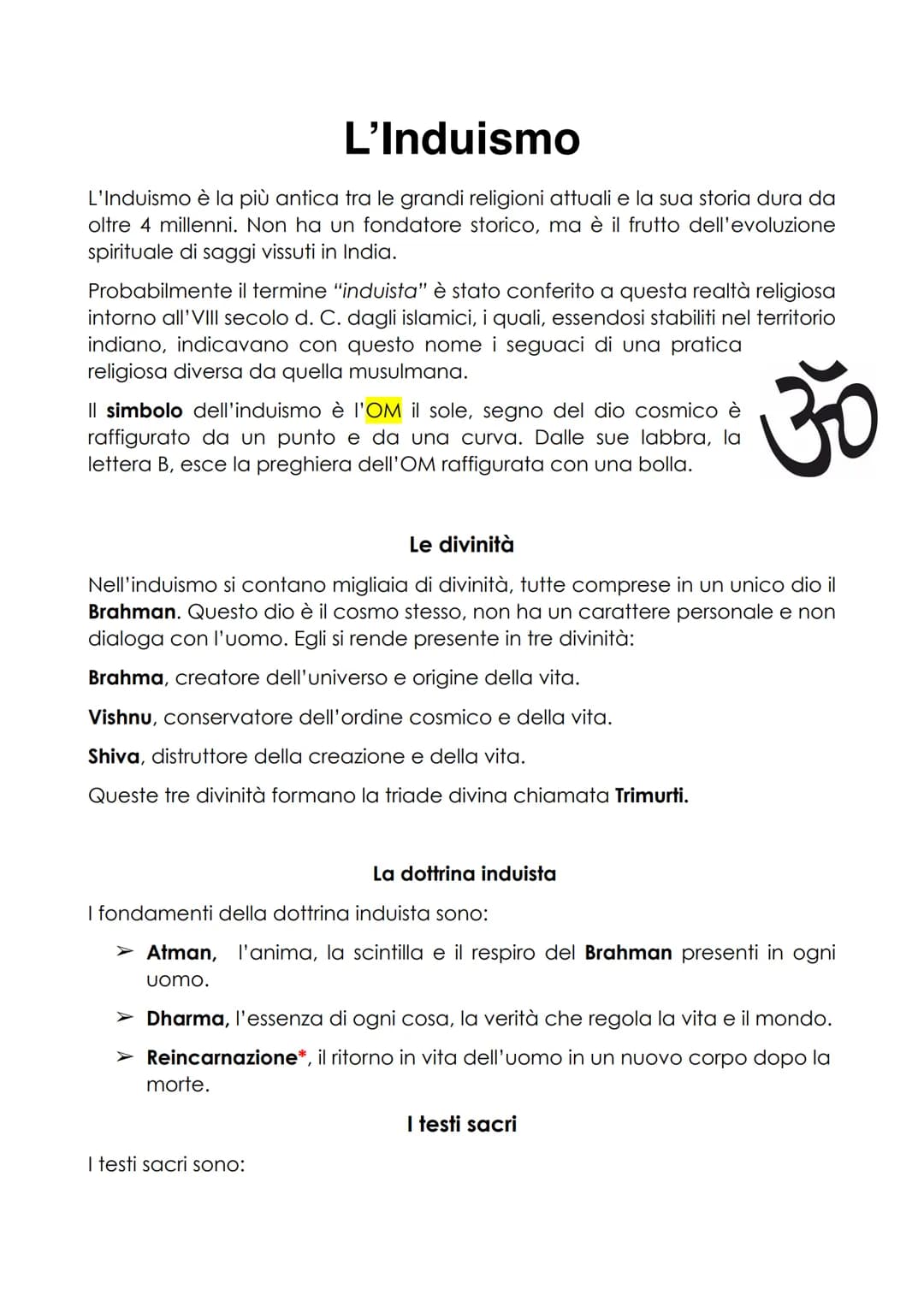 
<p>L'Induismo è la più antica delle grandi religioni attuali, con una storia che dura da oltre 4 millenni. Non ha un fondatore storico, ma 