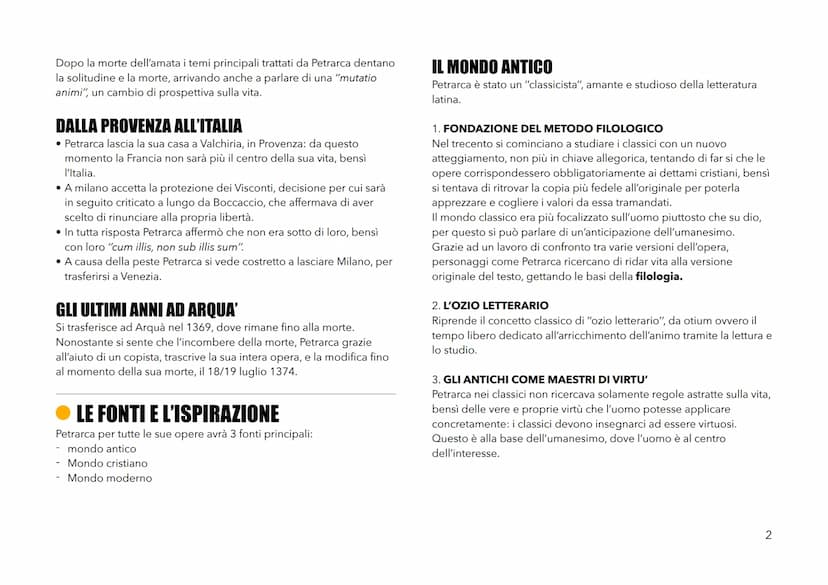 PETRARCA
VITA
• Petrarca nasce ad Arezzo il 20 luglio 1304.
• Suo padre era un notaio che nel 1302 viene espulso da Firenze.
• Nel 1305 torn