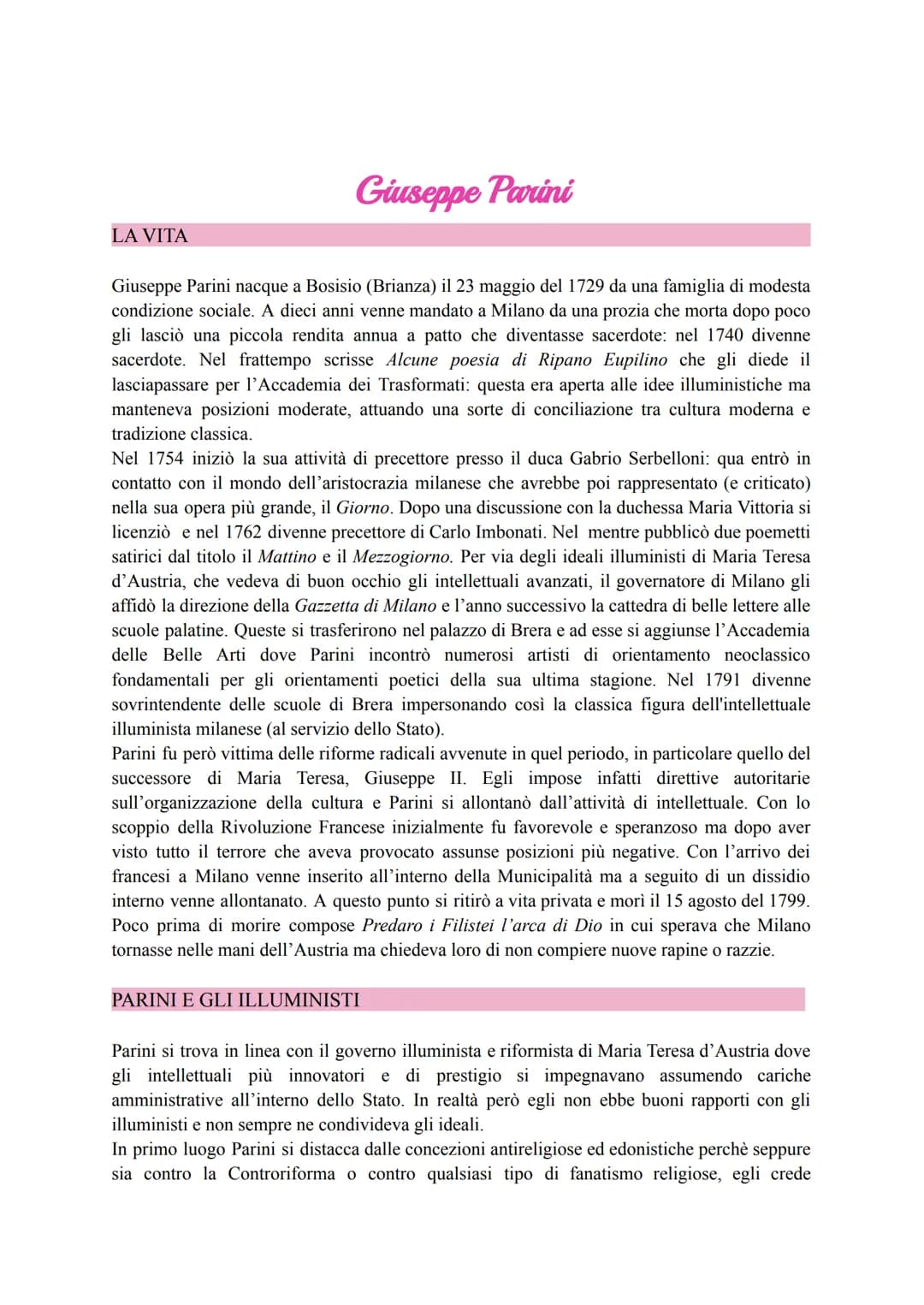 Contesto storico e culturale del Settecento
LA STORIA POLITICA, L'ECONOMIA E IL DIRITTO
L'Europa del Settecento è caratterizzata da diverse 