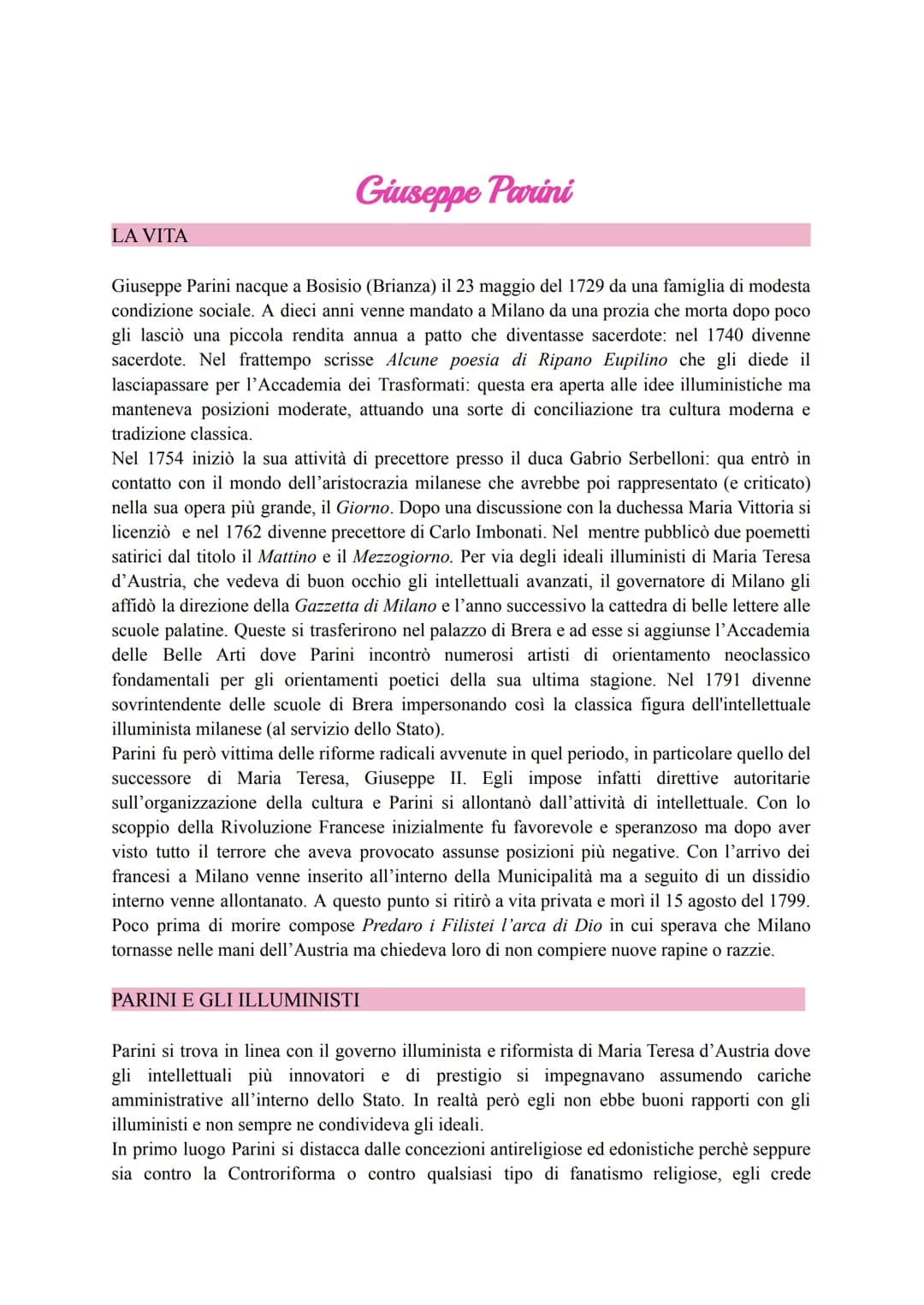 Contesto storico e culturale del Settecento
LA STORIA POLITICA, L'ECONOMIA E IL DIRITTO
L'Europa del Settecento è caratterizzata da diverse 