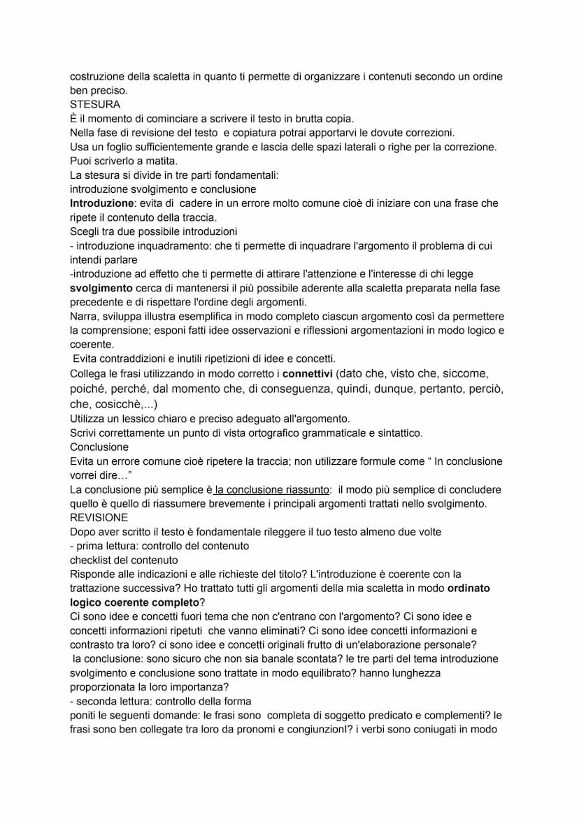 STRATEGIE E TECNICHE PER SCRIVERE UN TEMA SCOLASTICO
Per svolgere un buon tema è necessario procedere con ordine seguendo un percorso che si