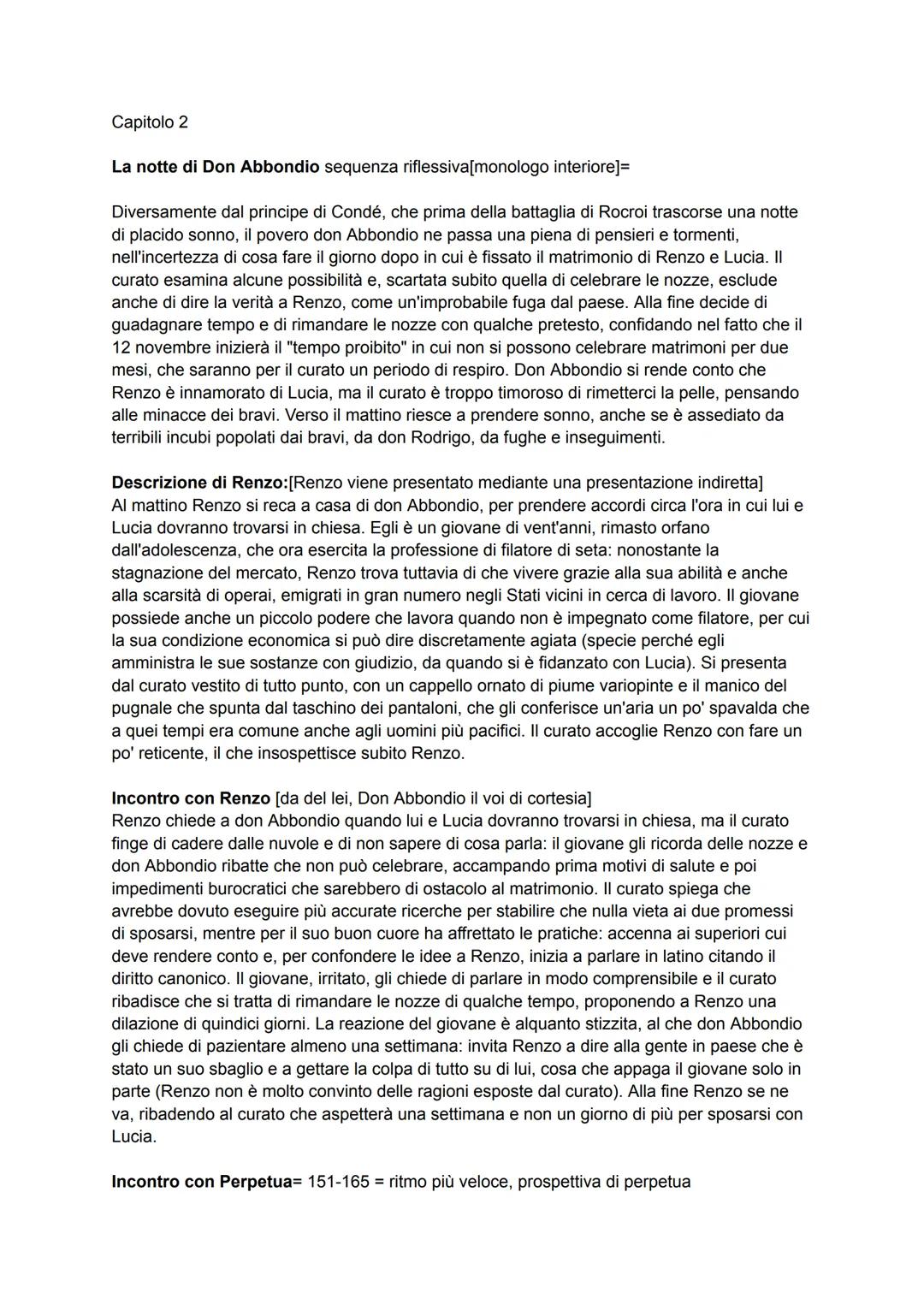 Capitolo 2
La notte di Don Abbondio sequenza riflessiva[monologo interiore]=
Diversamente dal principe di Condé, che prima della battaglia d