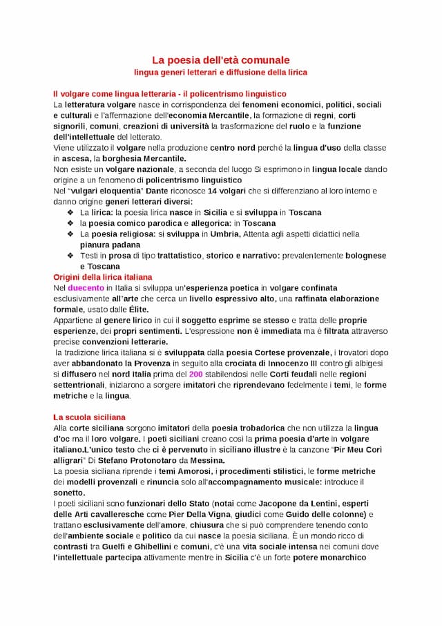 Know La poesia dell'età comunale e i rimatori toscani di transizione thumbnail