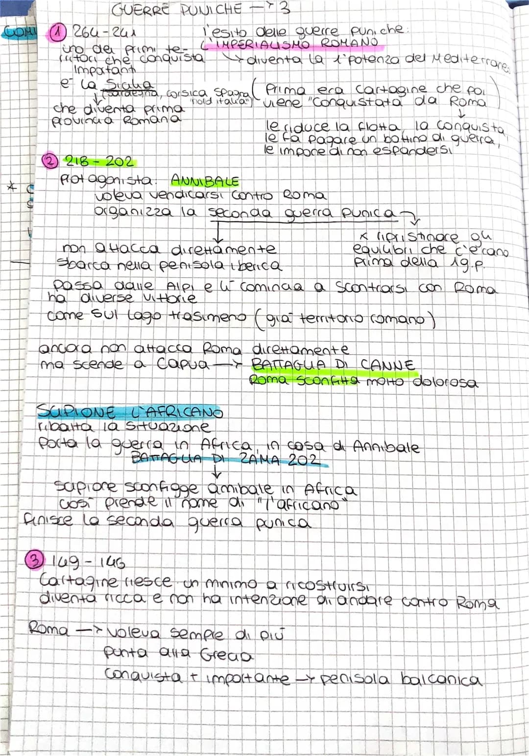 Guerre Puniche: Riassunti e Schemi delle Tre Guerre!