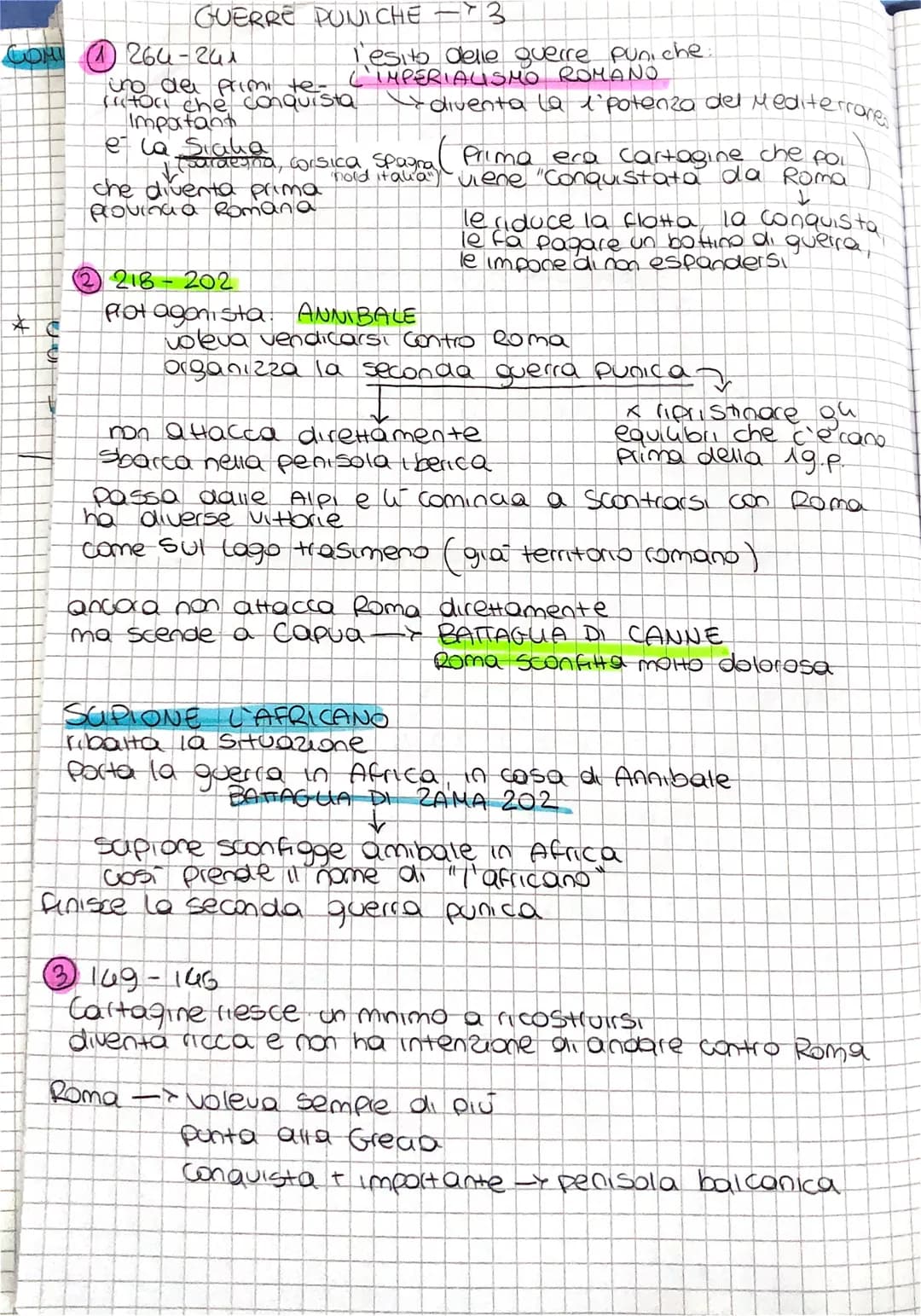 GUERRE PUNICHE 3
COM (1) 264-241
uno dei primi de sta
te-
factori che
Important
l'esito delle guerre puniche:
LIMPERIALISMO ROMANO
diventa l