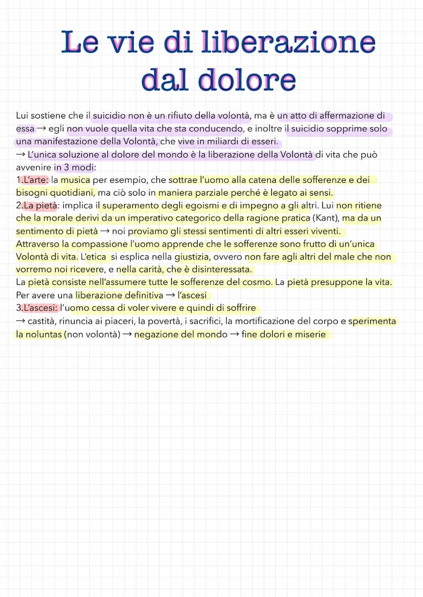 Schopenhauer La vita
-È un grande critico di Hegel e suo contemporane ed ebbe una concezione pessimistica
della vita.
- Nacque a Danzica nel