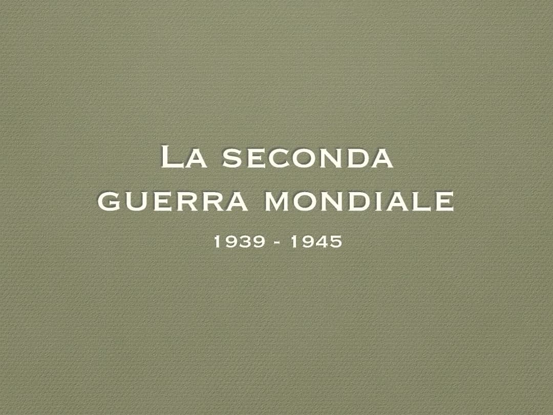 Riassunto Breve della Seconda Guerra Mondiale e Resistenza Italiana per Ragazzi