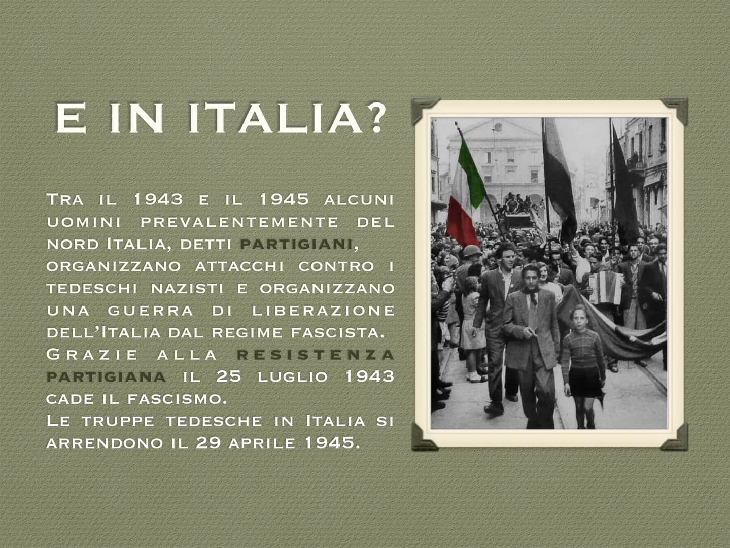 LA SECONDA
GUERRA MONDIALE
1939 1945
L LE CAUSE
• La Seconda guerra
●
●
mondiale è iniziata nel
1939, quando la Germania
nazista ha invaso l