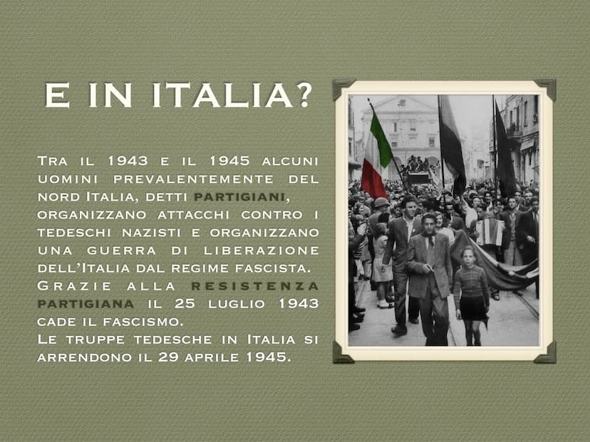 LA SECONDA
GUERRA MONDIALE
1939 1945
L LE CAUSE
• La Seconda guerra
●
●
mondiale è iniziata nel
1939, quando la Germania
nazista ha invaso l