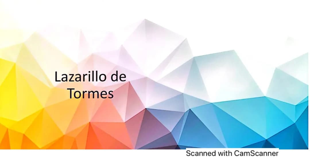 Análisis e Resumen di Lazarillo de Tormes per Ragazzi