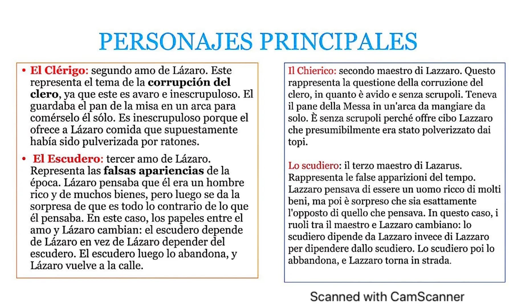 Lazarillo de
Tormes
Scanned with CamScanner ARGOMENTOS
El protagonista nació pobre en un
pueblito español del siglo XVI y pasó
su adolescenc