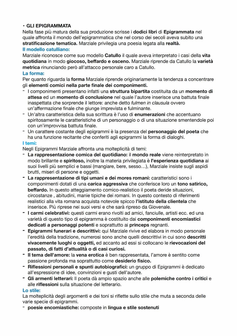 MARZIALE
Le notizie sulla vita di Marziale le traiamo quasi tutte dalla sua opera, nacque a Bilbilis in
Spagna intorno al 40 d.C. Si trasfer