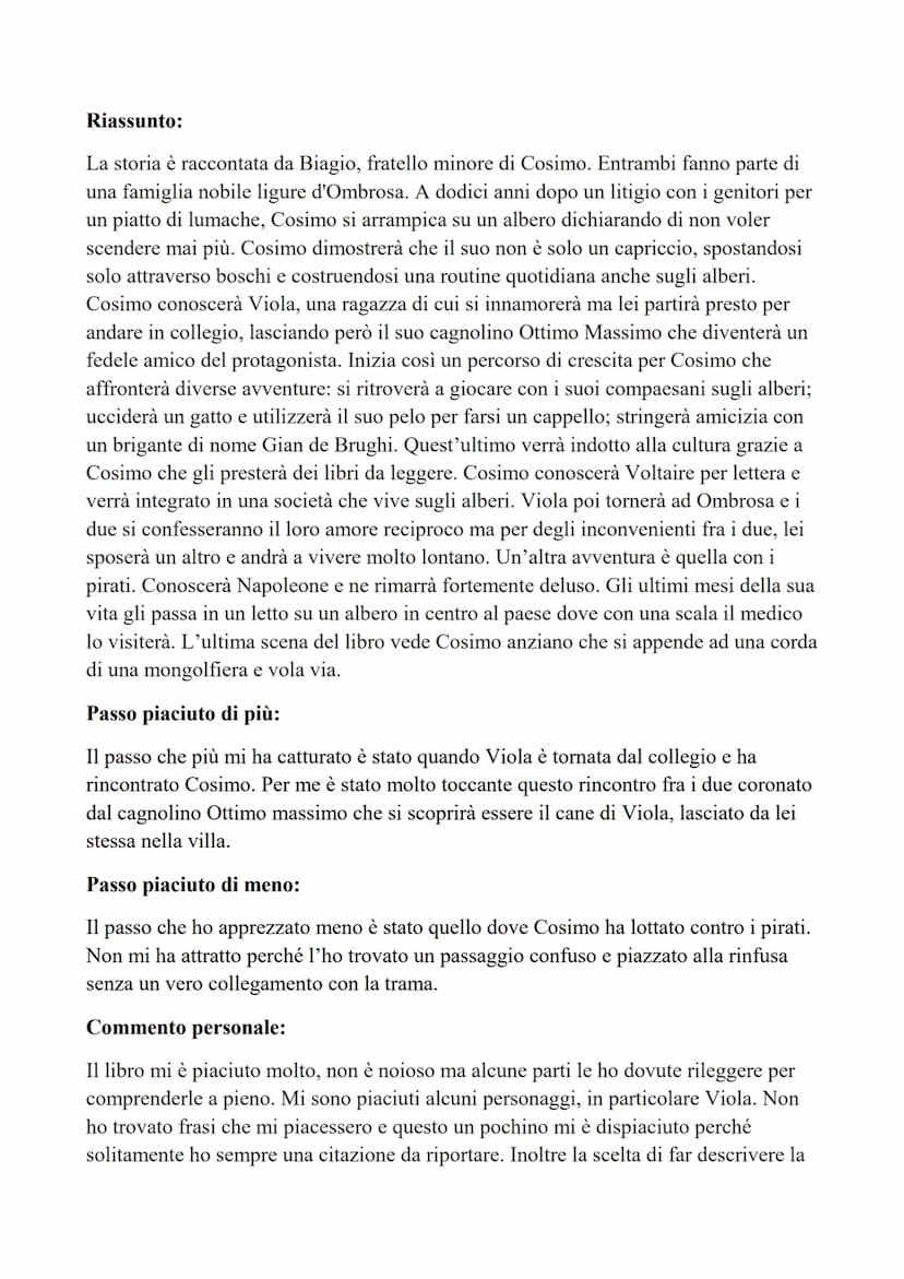Scheda Libro - Ivone
Libro: Il Barone Rampante
Autore: Italo Calvino
Anno di pubblicazione: 1957
Personaggi principali:
Cosimo: è il protago