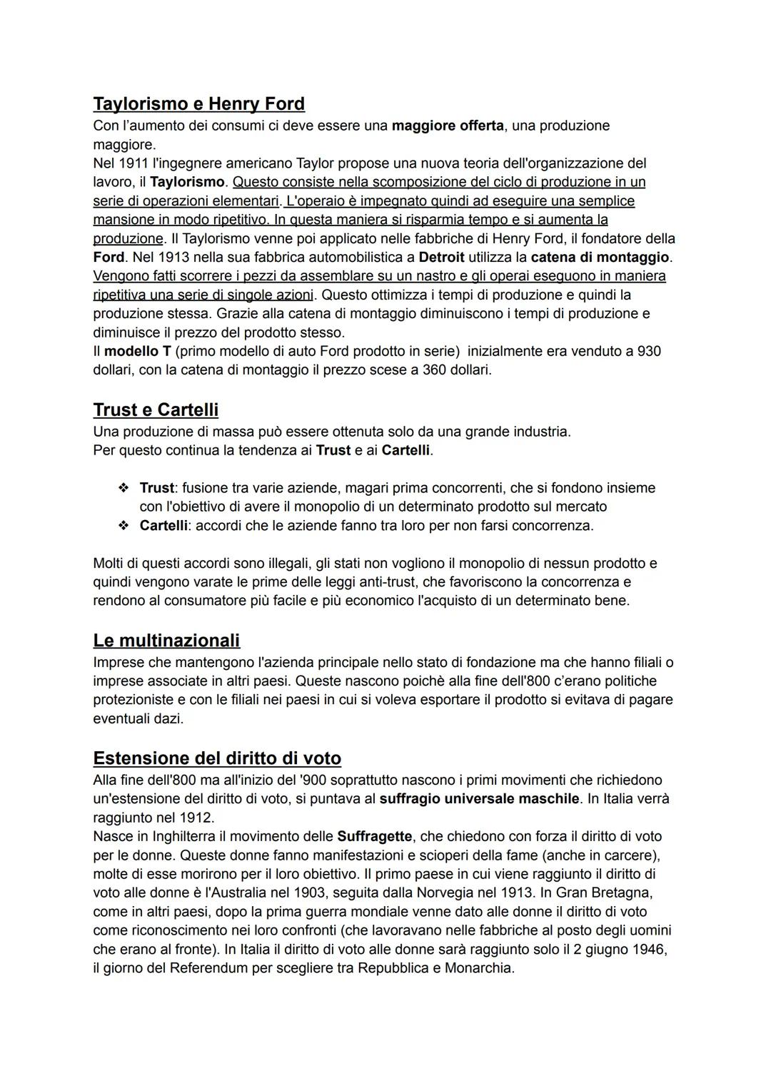 La Belle Epoque
Aspetti introduttivi
Tra la fine dell'800 e la fine del '900 in Europa si assiste ad un miglioramento delle condizioni
di vi