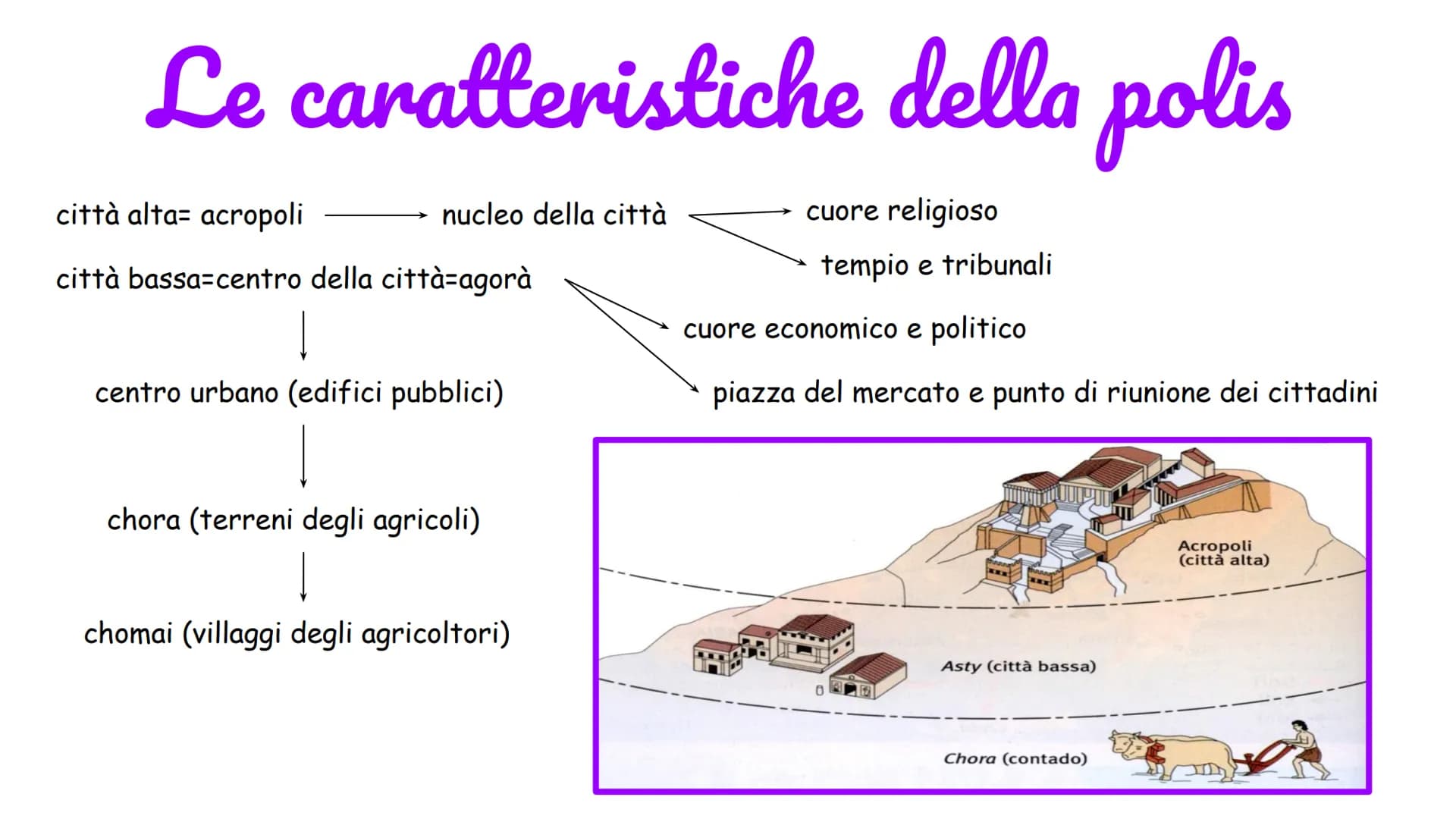 polis
città
molte nate per
sinecismo
unificazione di entità
politiche, precedentemente
indipendenti, in un unico regno
autonomia
La polis gr