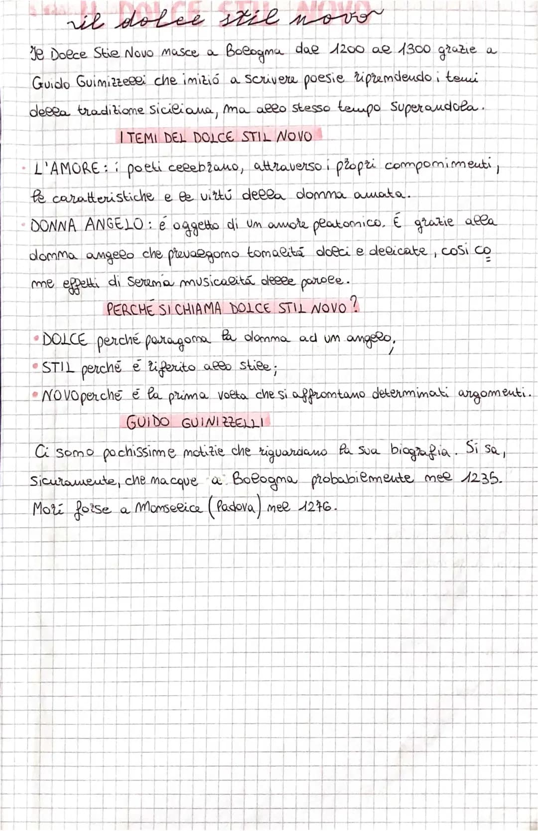 Dolce Stil Novo: Caratteristiche, Autori e Riassunto