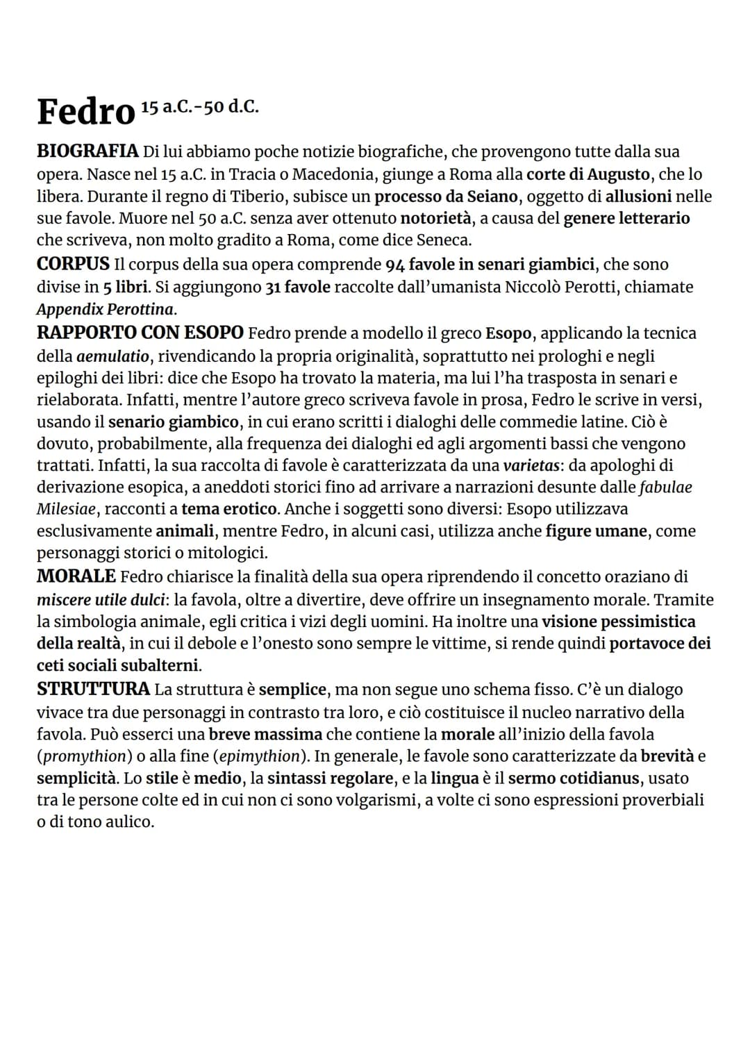 LATINO
❖ Età Giulio-Claudia
❖ Fedro
Seneca ܀ Età Augustea
Augusto sale al potere dopo un periodo di guerre civili, promettendo di riportare 