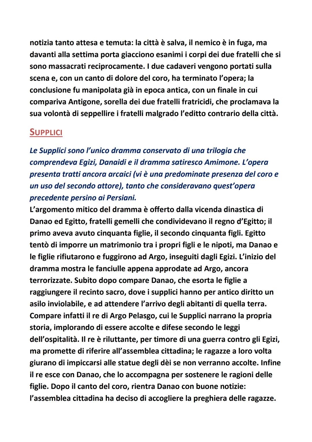 # Eschilo

La vita e le opere

Eschilo nacque nel 525 a.c. a Eleusi, presso Atene, da una famiglia
aristocratica. Iniziò giovane l'attività 