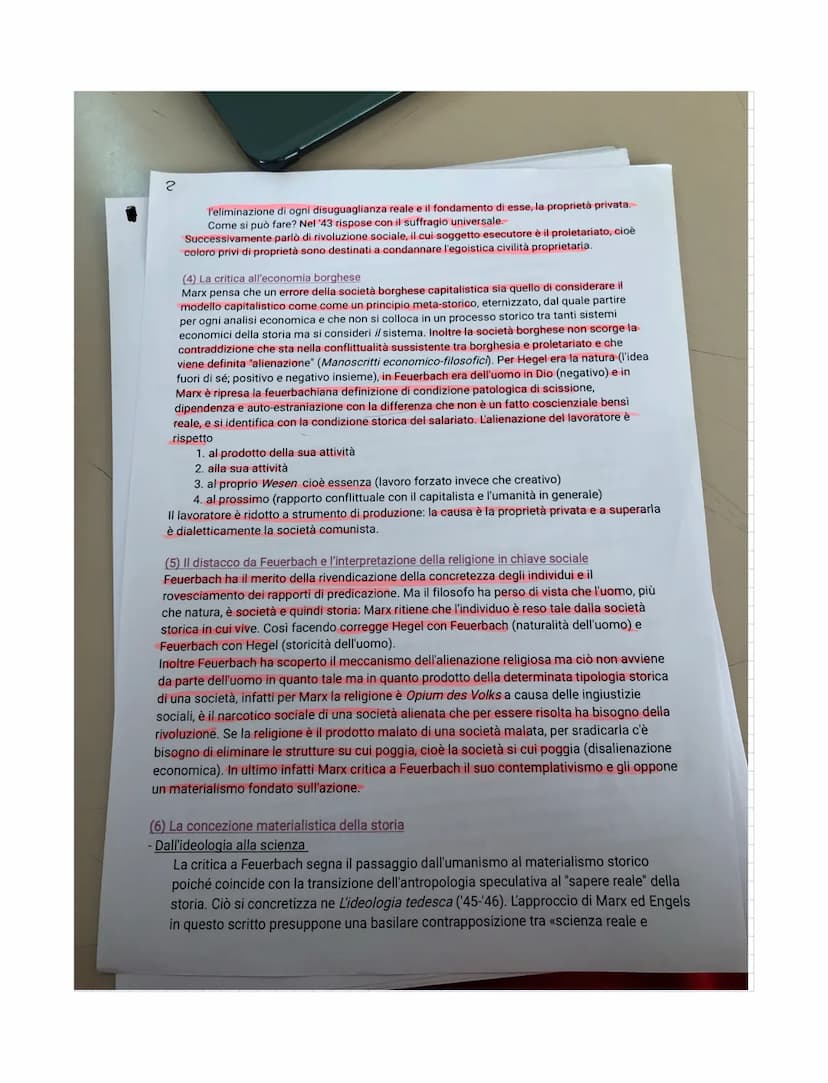 Marx
Marx ron & definito solo filosofo ma anche sociologo, economiste de proprio perché la sua filosofia
ingloba diverse discipline.
Inoltre