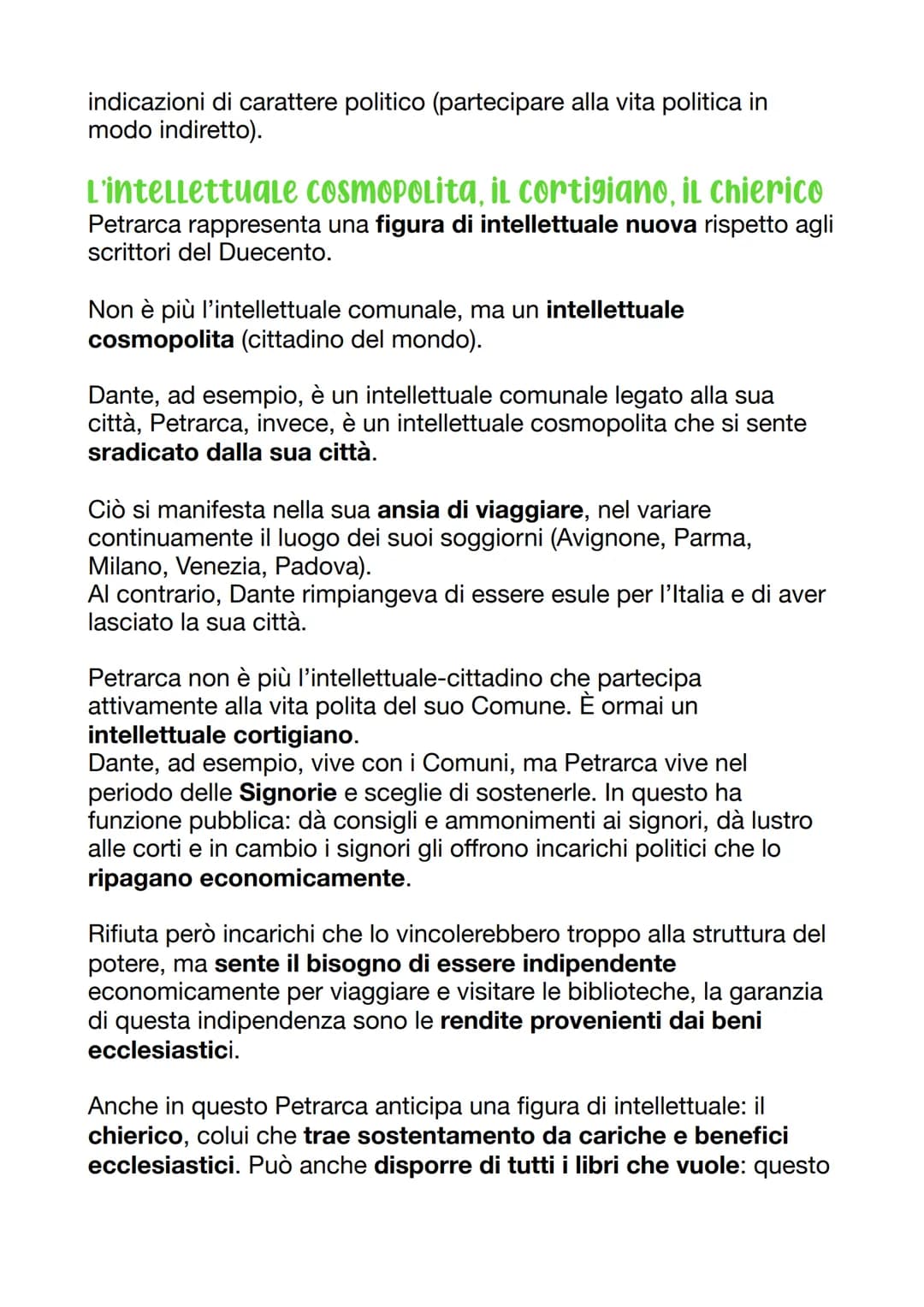 Francesco Petrarca
Petrarca nacque ad Arezzo il 20 luglio 1304. La famiglia fiorentina
era di condizione borghese. Il padre, ser Petracco, e