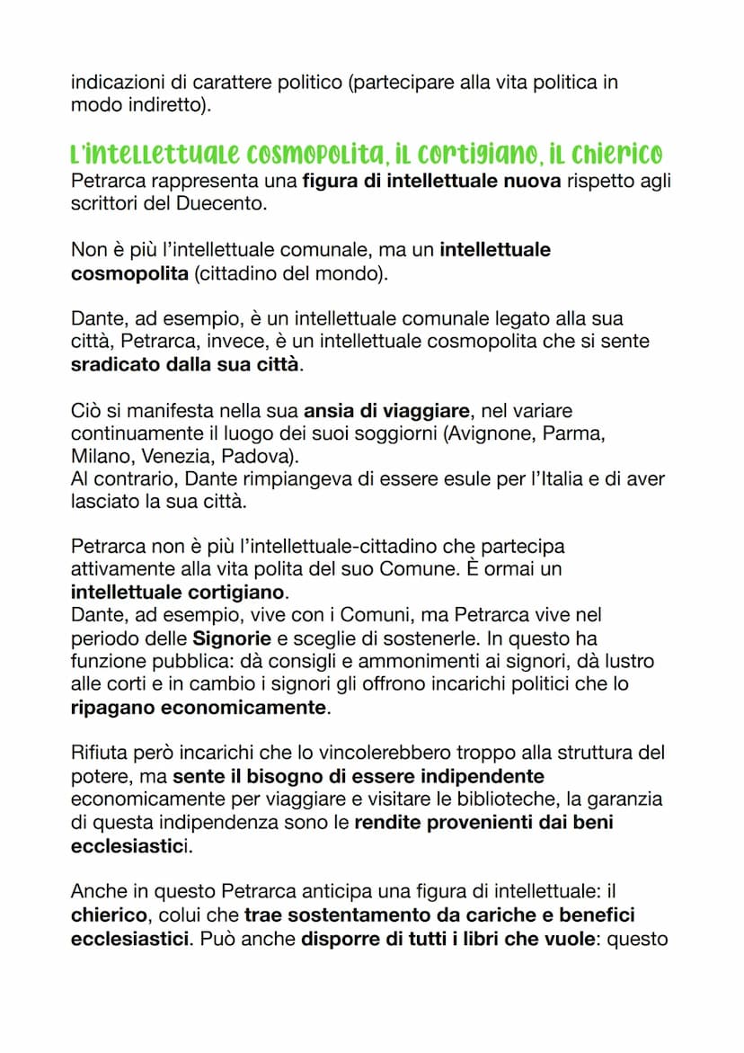 Francesco Petrarca
Petrarca nacque ad Arezzo il 20 luglio 1304. La famiglia fiorentina
era di condizione borghese. Il padre, ser Petracco, e