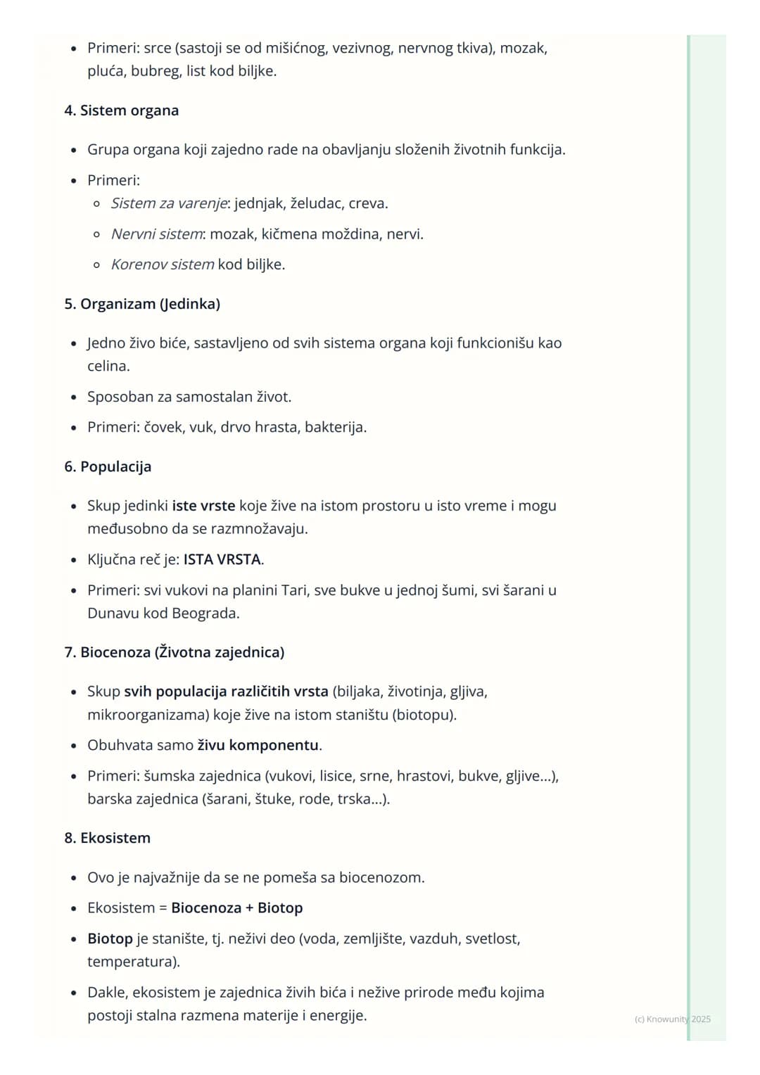 # Nivoi organizacije živog sveta

Uvod u nivoe organizacije

Sva živa bića, od najmanje bakterije do najvećeg drveta, imaju neku vrstu
organ