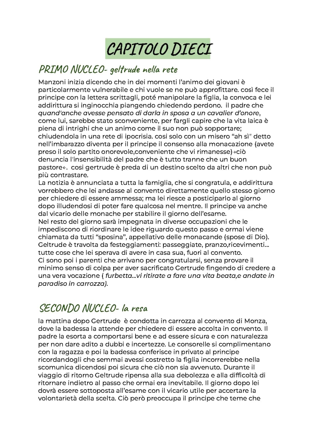 CAPITOLO 10 dei promessi sposi
