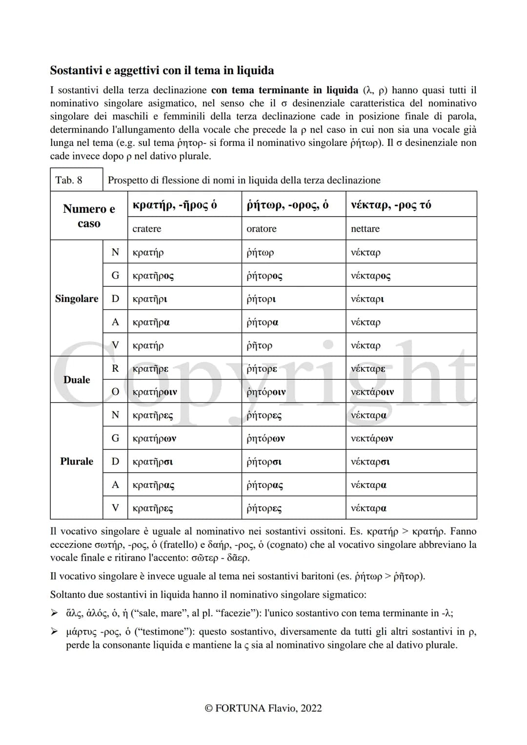 
<h2 id="laterzadeclinazione">La Terza declinazione</h2>
<p>L'autore di questo documento è Fortuna Flavio. Il documento è stato pubblicato n