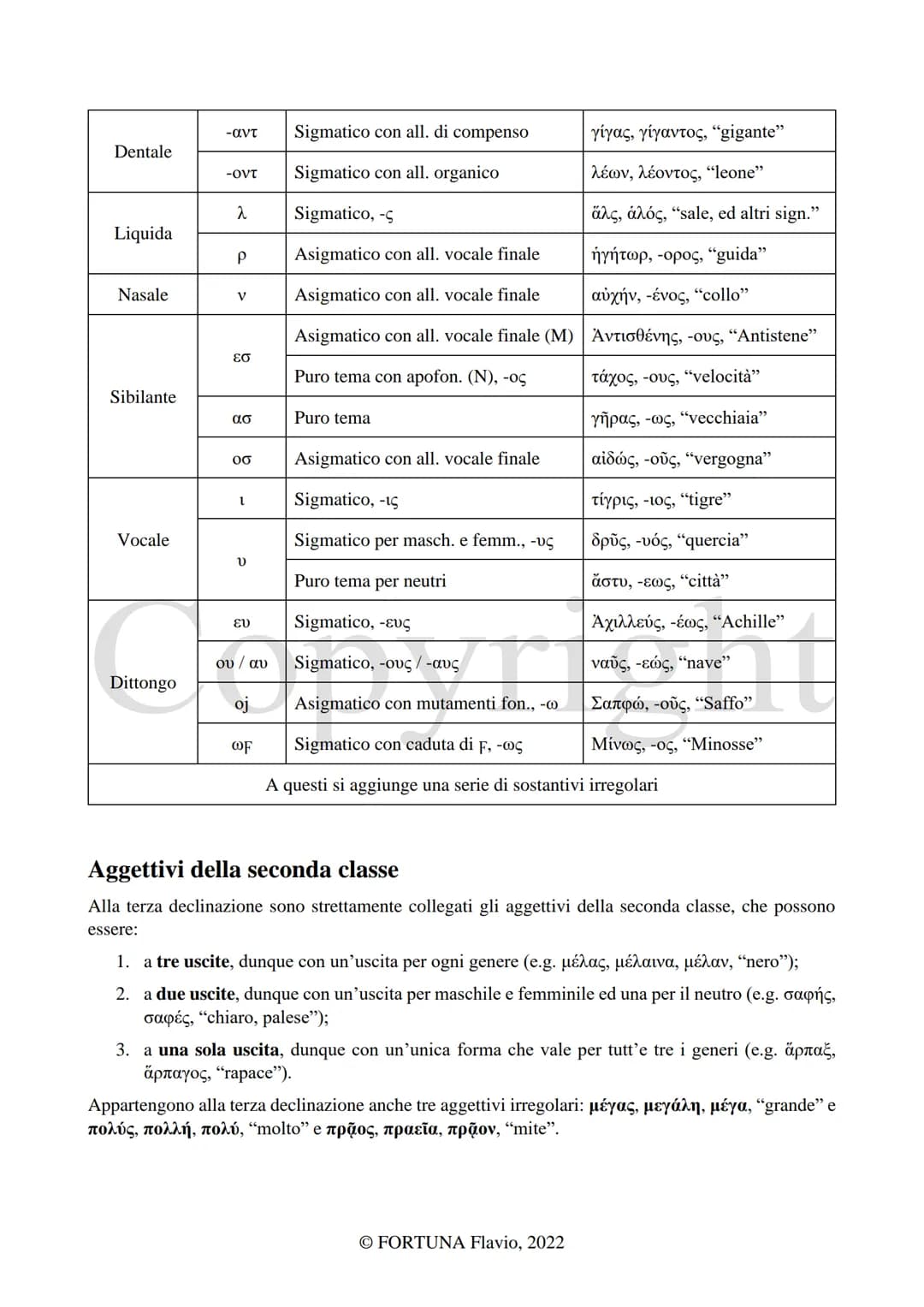 
<h2 id="laterzadeclinazione">La Terza declinazione</h2>
<p>L'autore di questo documento è Fortuna Flavio. Il documento è stato pubblicato n