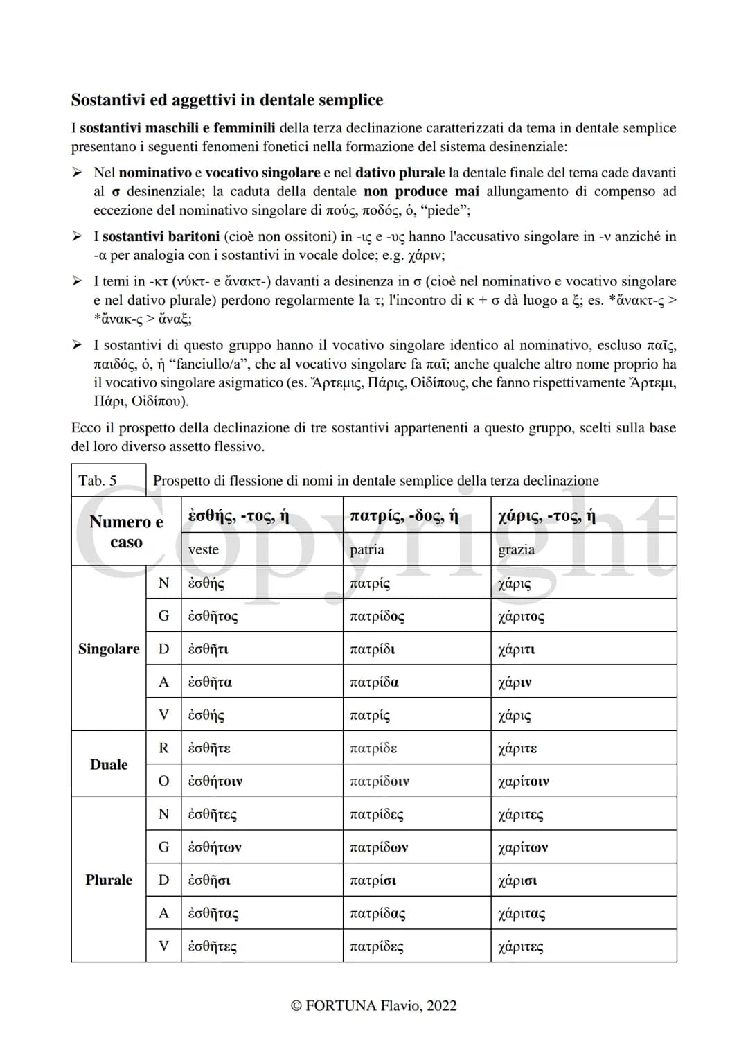 
<h2 id="laterzadeclinazione">La Terza declinazione</h2>
<p>L'autore di questo documento è Fortuna Flavio. Il documento è stato pubblicato n