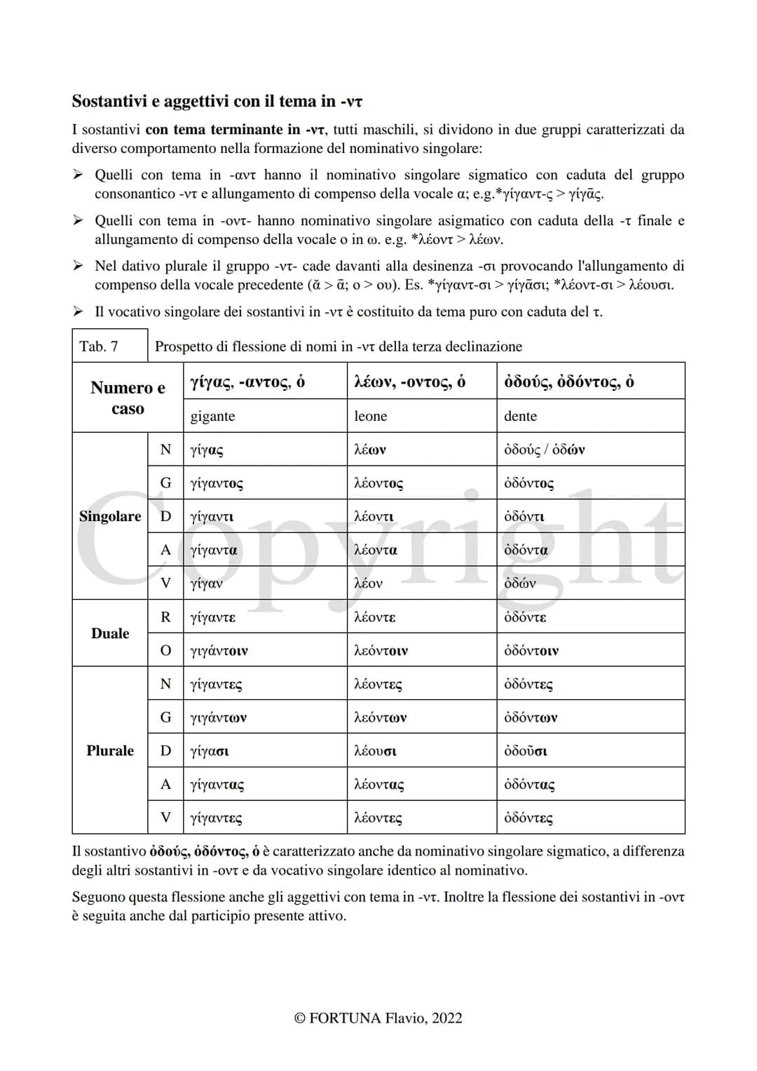 
<h2 id="laterzadeclinazione">La Terza declinazione</h2>
<p>L'autore di questo documento è Fortuna Flavio. Il documento è stato pubblicato n