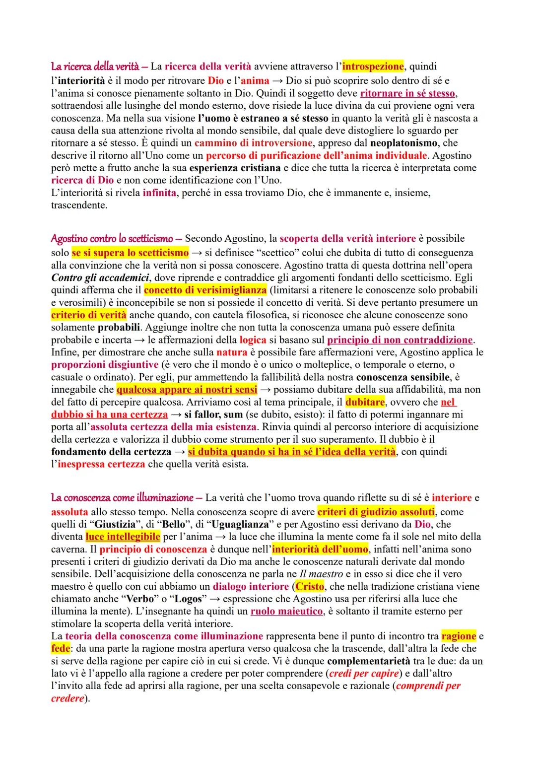 Agostino
La vita e le opere
Agostino si presenta come un animo inquieto e intellettualmente sensibile a tutte le proposte
culturali del suo 