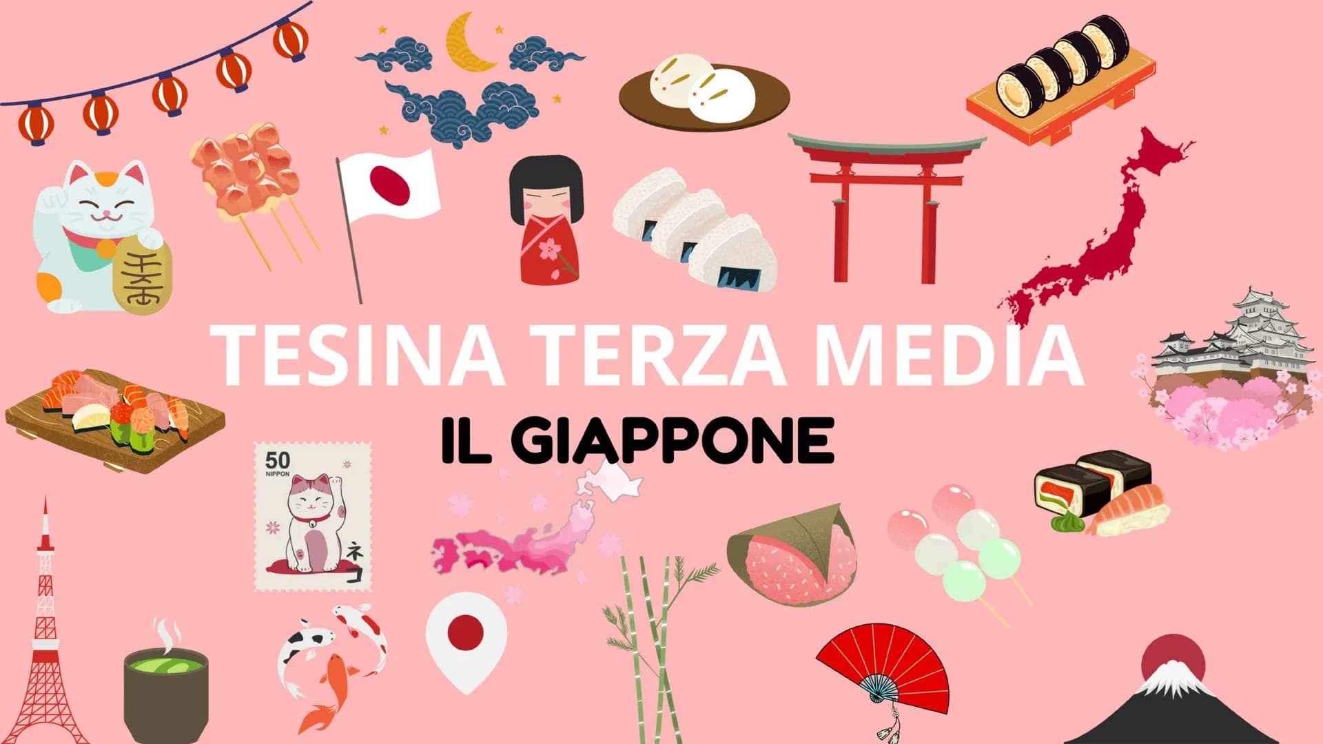 D
TESINA TERZA MEDIA
50
50
NIPPON
IL GIAPPONE
刀 Educazione civica - Usi e
costumi della geisha
Arte - La Grande Onda di
Kanagawa
Scienze - V