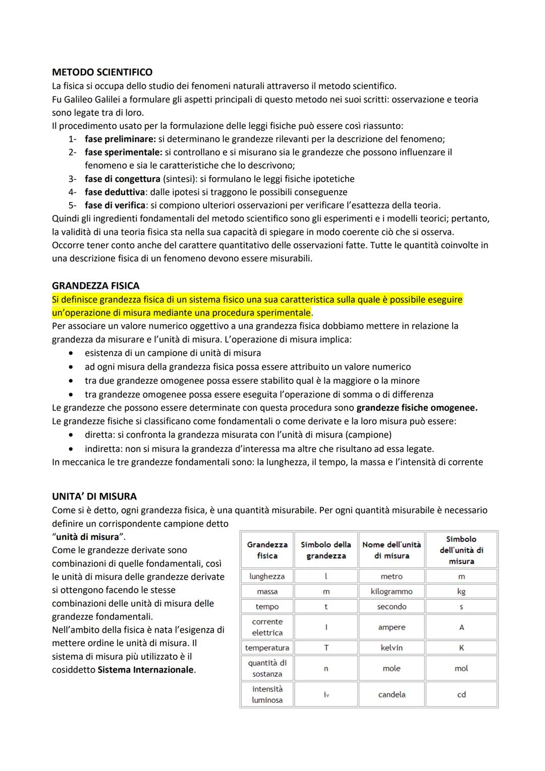 Cinematica
Velocità: 7= de
Accelerazione: a = du = 1²7
Moto uniformemente accelerato
v vo= a.t
x-xo = vot+at²
xxo = (vo+ v)t
v²-v=2a(x - xo)