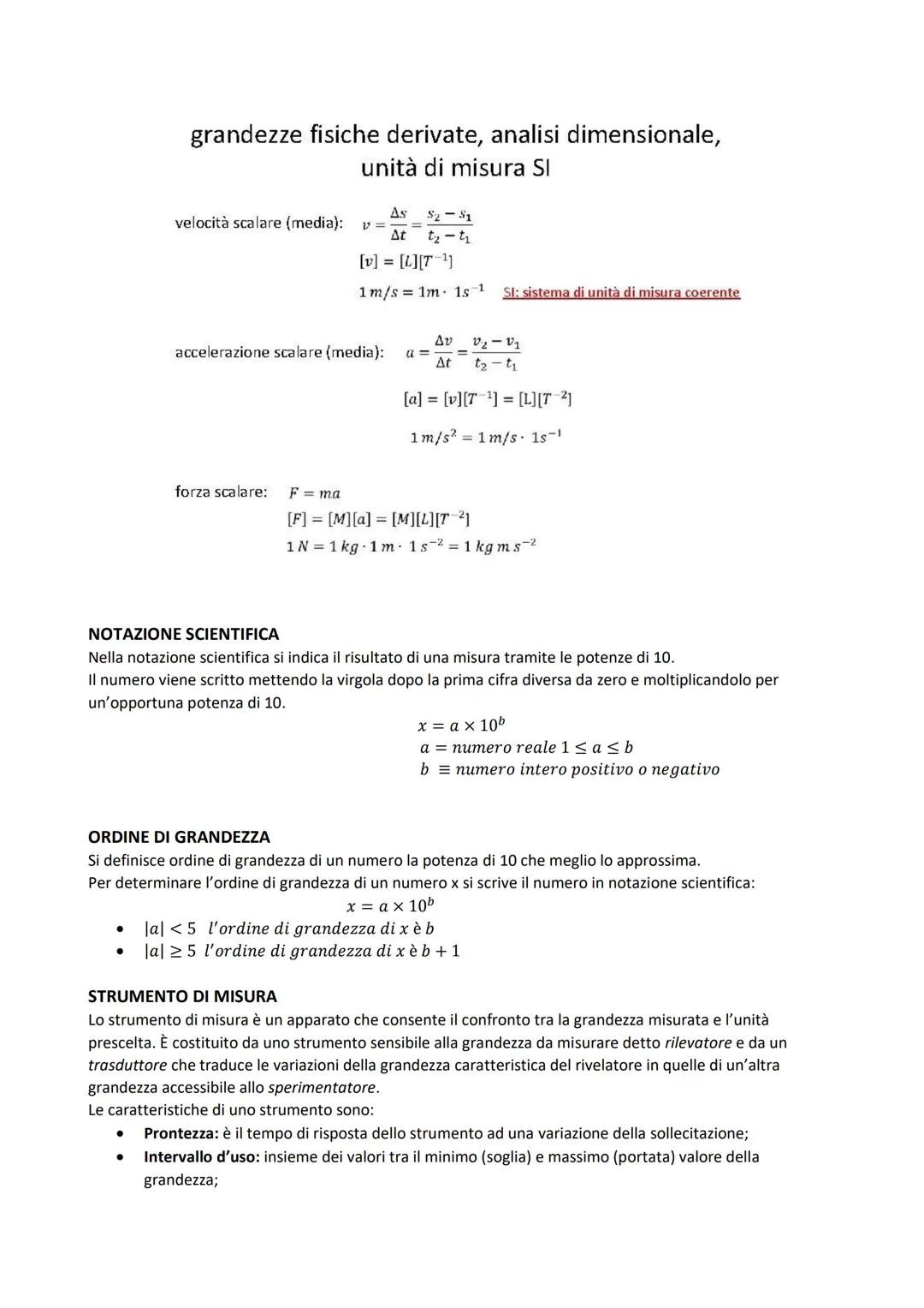 Cinematica
Velocità: 7= de
Accelerazione: a = du = 1²7
Moto uniformemente accelerato
v vo= a.t
x-xo = vot+at²
xxo = (vo+ v)t
v²-v=2a(x - xo)