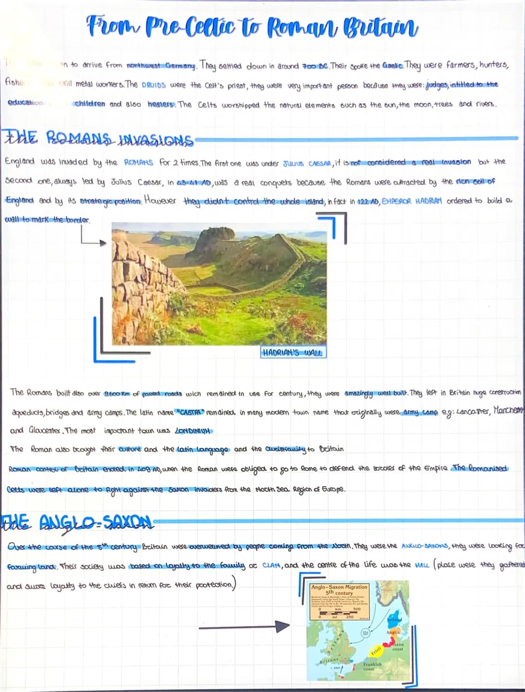 T
fisher
education
From Pre-Celtic to Roman Britain
in to arrive from northwest Germany. They settled down in around 700 BC. Their spoke the