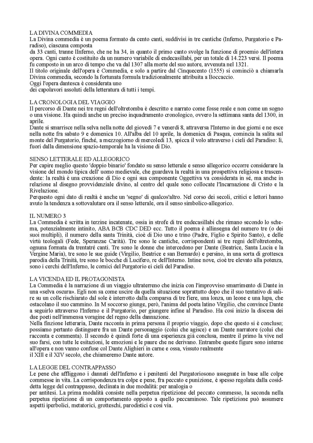 Scopri la Divina Commedia: Struttura Semplice e Personaggi di Dante