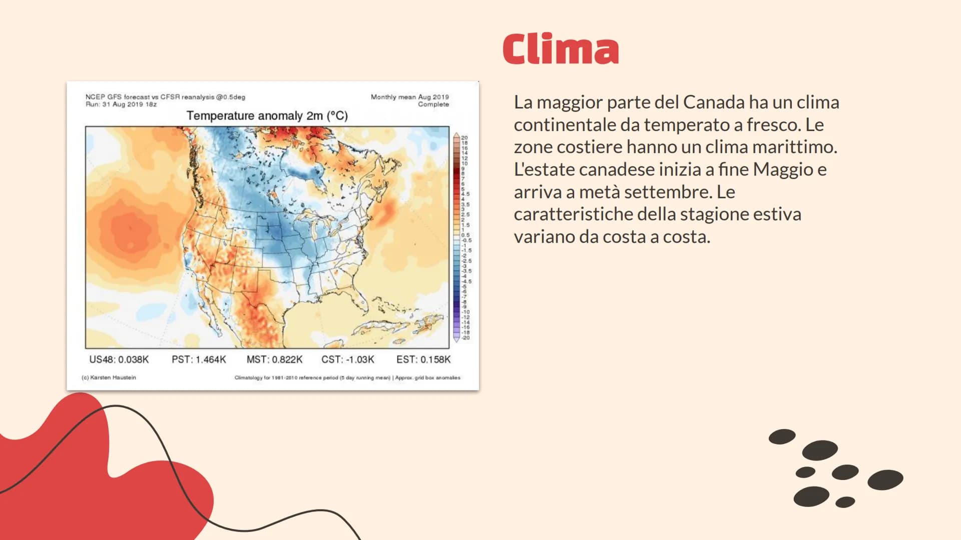 Canada Territorio
Il Canada copre un territorio molto
esteso compreso tra l'Oceano
Pacifico ad ovest e l'Oceano Atlantico
ad est (da cui il 
