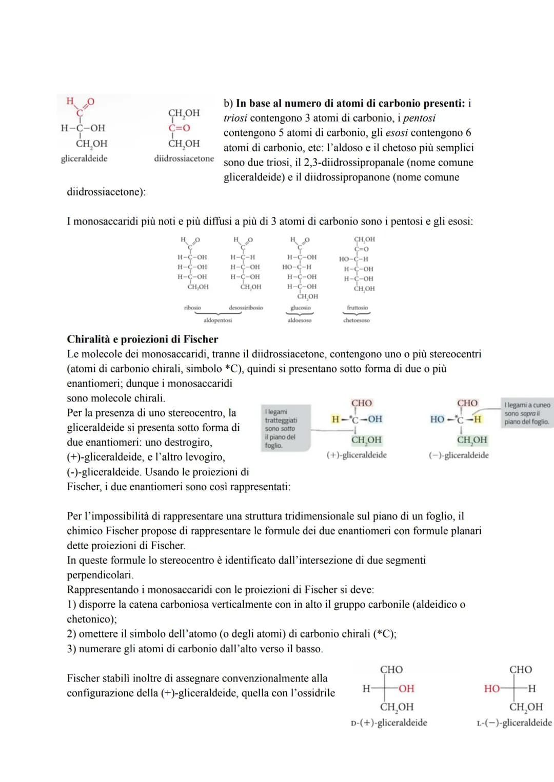 CARBOIDRATI
I carboidrati, detti anche glucidi, sono macromolecole costituite da uno scheletro di atomi di
carbonio (C) e contenenti solo at