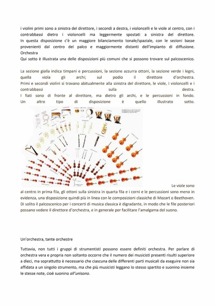 Le origini
Nel Medioevo e nel Rinascimento non vi erano particolari indicazioni o regole per far suonare
insieme più strumenti: la musica vo