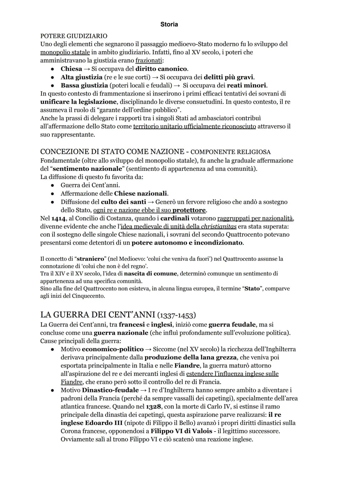 LE MONARCHIE NAZIONALI - LA FORMAZIONE DELLO STATO MODERNO
Partendo con il dire che il Quattrocento fu il secolo del consolidamento delle gr
