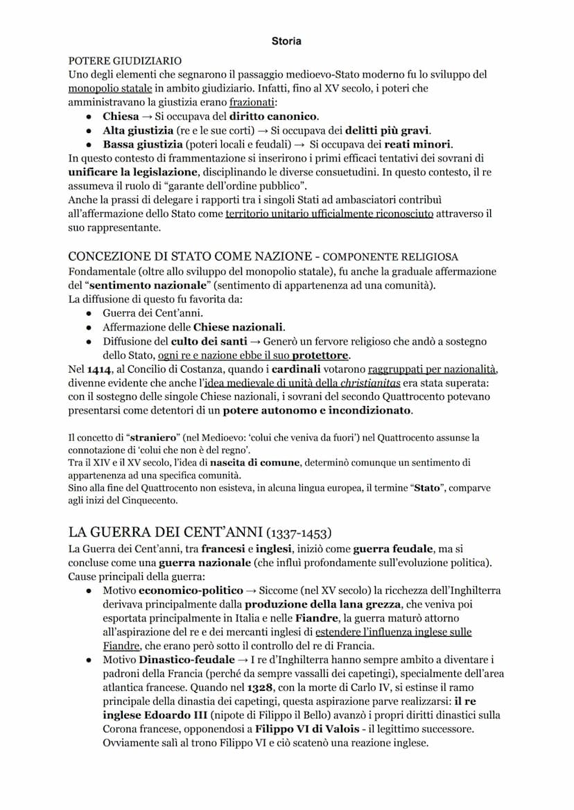 LE MONARCHIE NAZIONALI - LA FORMAZIONE DELLO STATO MODERNO
Partendo con il dire che il Quattrocento fu il secolo del consolidamento delle gr