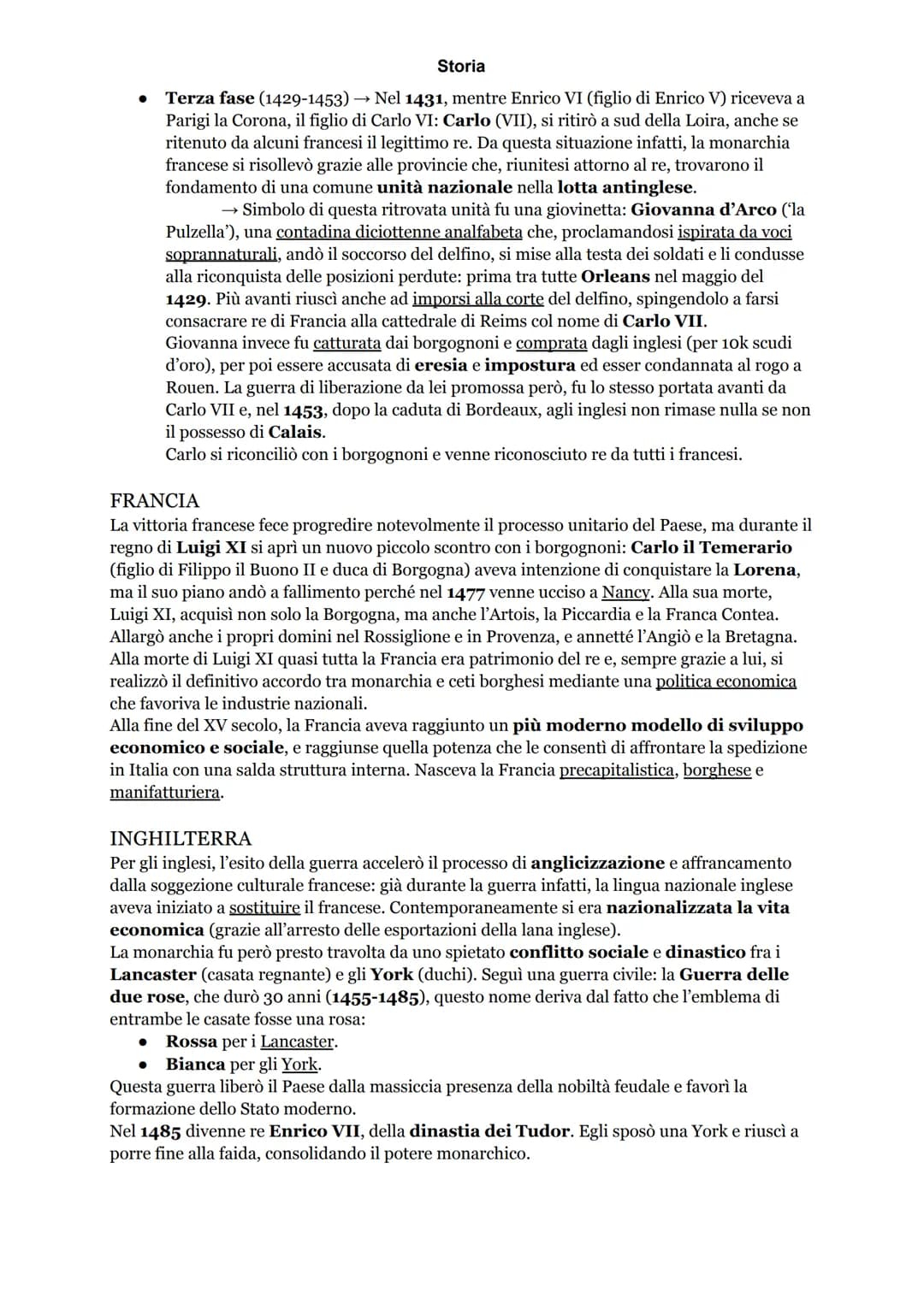 LE MONARCHIE NAZIONALI - LA FORMAZIONE DELLO STATO MODERNO
Partendo con il dire che il Quattrocento fu il secolo del consolidamento delle gr