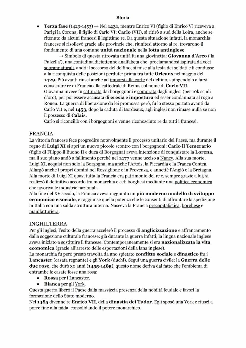 LE MONARCHIE NAZIONALI - LA FORMAZIONE DELLO STATO MODERNO
Partendo con il dire che il Quattrocento fu il secolo del consolidamento delle gr