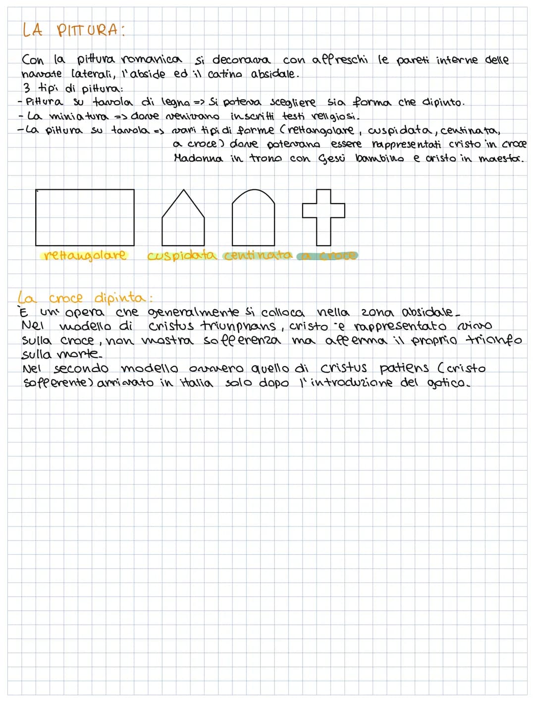 L'arte romanica
L ARCHITETTURA → sviluppata nel 11/12 secolo (basso medioevo)
le caratteristiche costruttive dell'arte romanica si trovano s